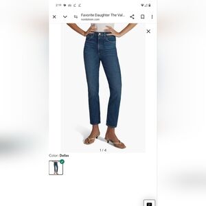 Favorite Daughter The Valentina Superhigh Waist Ankle Bootcut Jeans